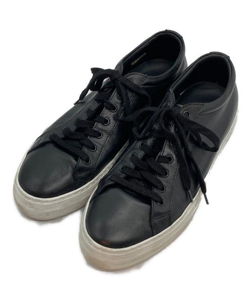 SUNNY PELLICO（サニーペリコー）SUNNY PELLICO (サニーペリコー) レザーローカットスニーカー ブラック サイズ:26㎝の古着・服飾アイテム