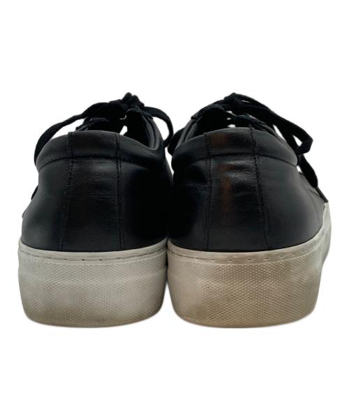 SUNNY PELLICO（サニーペリコー）SUNNY PELLICO (サニーペリコー) レザーローカットスニーカー ブラック サイズ:26㎝の古着・服飾アイテム