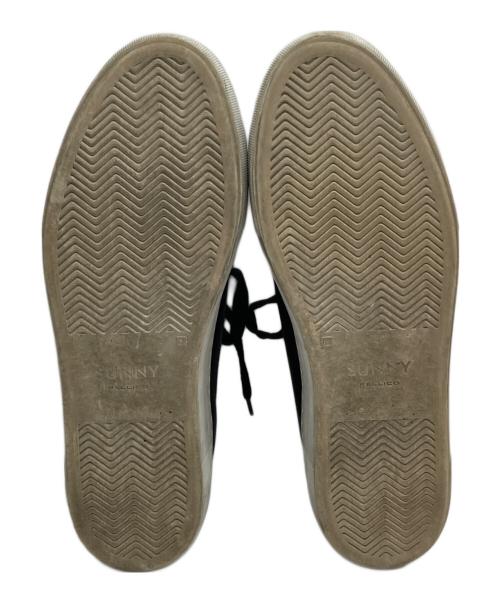 SUNNY PELLICO（サニーペリコー）SUNNY PELLICO (サニーペリコー) レザーローカットスニーカー ブラック サイズ:26㎝の古着・服飾アイテム