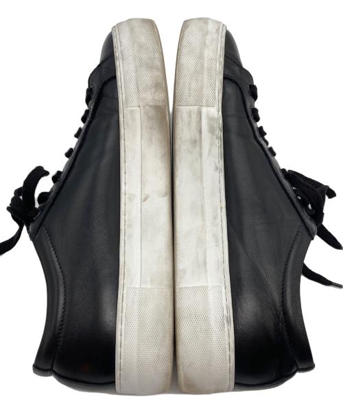 SUNNY PELLICO（サニーペリコー）SUNNY PELLICO (サニーペリコー) レザーローカットスニーカー ブラック サイズ:26㎝の古着・服飾アイテム