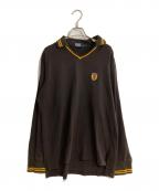 POLO RALPH LAURENポロ・ラルフローレン）の古着「ドラゴンワッペンラガーシャツ」｜ブラウン