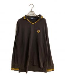 POLO RALPH LAUREN（ポロ・ラルフローレン）の古着「ドラゴンワッペンラガーシャツ」｜ブラウン