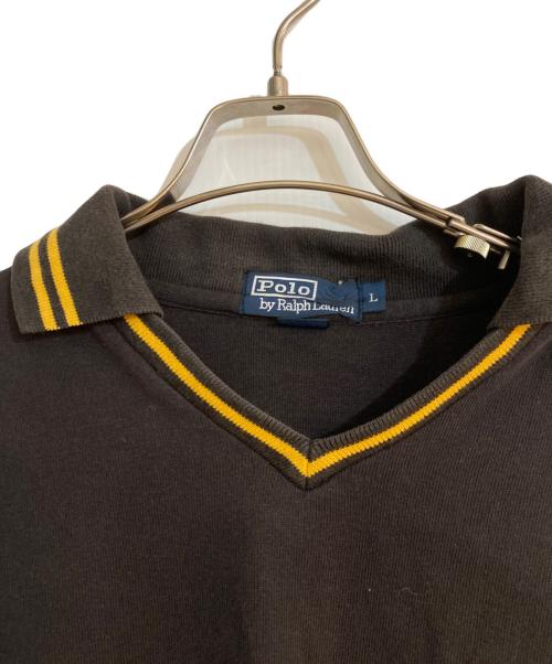 POLO RALPH LAUREN（ポロ・ラルフローレン）POLO RALPH LAUREN (ポロ・ラルフローレン) ドラゴンワッペンラガーシャツ ブラウン サイズ:Ｌの古着・服飾アイテム