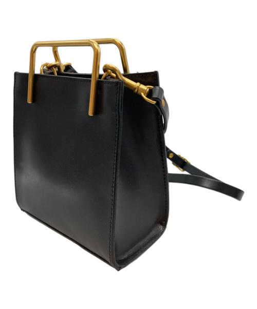 EMMAAURA（エマアウラ）EMMAAURA (エマアウラ) ゴールドハンドルバッグ ブラックの古着・服飾アイテム