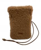 MaxMaraマックスマーラ）の古着「テディファーショルダーバッグ」｜ブラウン