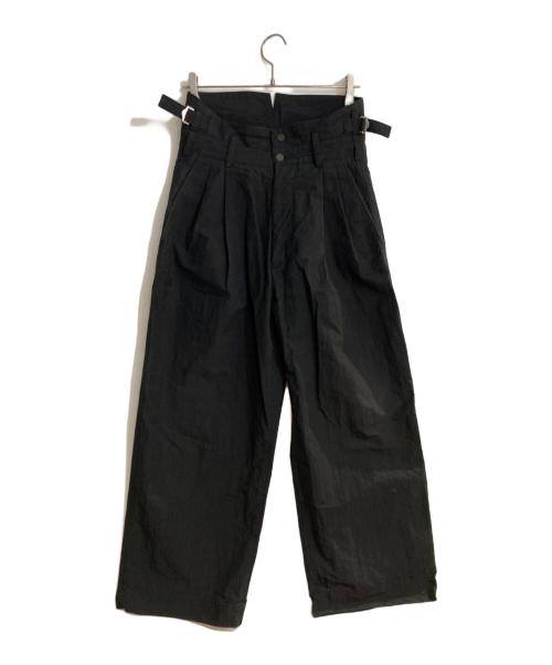 IRENISA（イレニサ）IRENISA (イレニサ) HIGH WAIST PANTS ブラック サイズ:1の古着・服飾アイテム