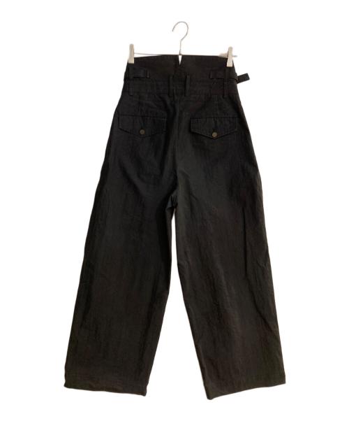 IRENISA（イレニサ）IRENISA (イレニサ) HIGH WAIST PANTS ブラック サイズ:1の古着・服飾アイテム
