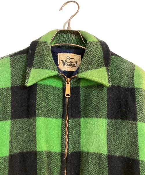 WOOLRICH（ウールリッチ）WOOLRICH (ウールリッチ) 裏ボアブロックチェックジャケット グリーン サイズ:Mの古着・服飾アイテム