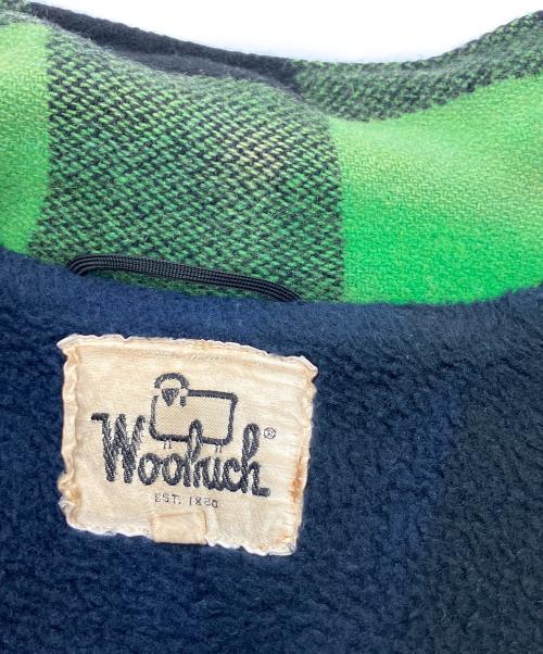 WOOLRICH（ウールリッチ）WOOLRICH (ウールリッチ) 裏ボアブロックチェックジャケット グリーン サイズ:Mの古着・服飾アイテム