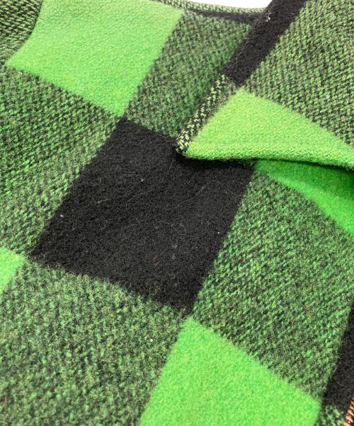WOOLRICH（ウールリッチ）WOOLRICH (ウールリッチ) 裏ボアブロックチェックジャケット グリーン サイズ:Mの古着・服飾アイテム