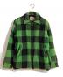 WOOLRICH（ウールリッチ）の古着「裏ボアブロックチェックジャケット」｜グリーン