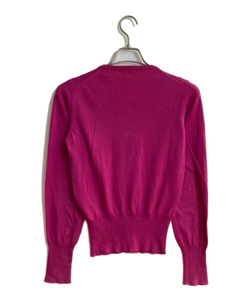 Vivienne Westwood RED LABEL（ヴィヴィアンウエストウッドレッドレーベル）Vivienne Westwood RED LABEL (ヴィヴィアンウエストウッドレッドレーベル) オーブ刺繍カーディガン ショッキングピンク サイズ:Sの古着・服飾アイテム