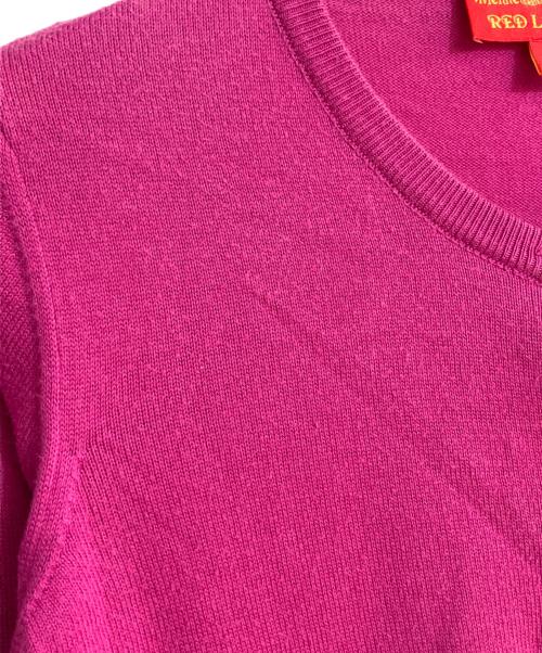 Vivienne Westwood RED LABEL（ヴィヴィアンウエストウッドレッドレーベル）Vivienne Westwood RED LABEL (ヴィヴィアンウエストウッドレッドレーベル) オーブ刺繍カーディガン ショッキングピンク サイズ:Sの古着・服飾アイテム