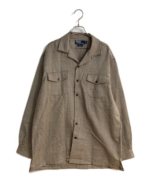 POLO RALPH LAUREN（ポロ・ラルフローレン）POLO RALPH LAUREN (ポロ・ラルフローレン) BECK オープンカラーシャツ ブラウン サイズ:Mの古着・服飾アイテム