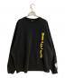 FOREVER YES（フォーエバーイエス）の古着「LOGO CREW SWEAT/ロゴ クルー スウェット」｜ブラック