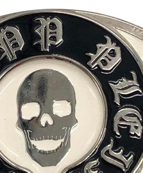 philipp plein（フィリッププレイン）PHILIPP PLEIN (フィリッププレイン) スカルレザーベルト ブラックの古着・服飾アイテム