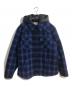 CELINE（セリーヌ）の古着「エディ期 フード付きオンブレチェックシャツジャケット」｜ブルー