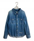 VISVIMビズビム）の古着「20SS SS LUMBER SHIRT DAMAGED」｜ブルー