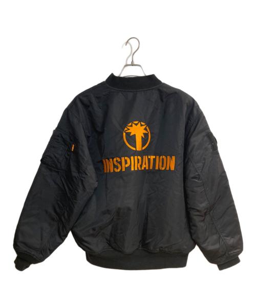 Inspiration（インスピレーション）Inspiration (インスピレーション) リバーシブルMA－1ジャケット ブラック サイズ:Ｌの古着・服飾アイテム