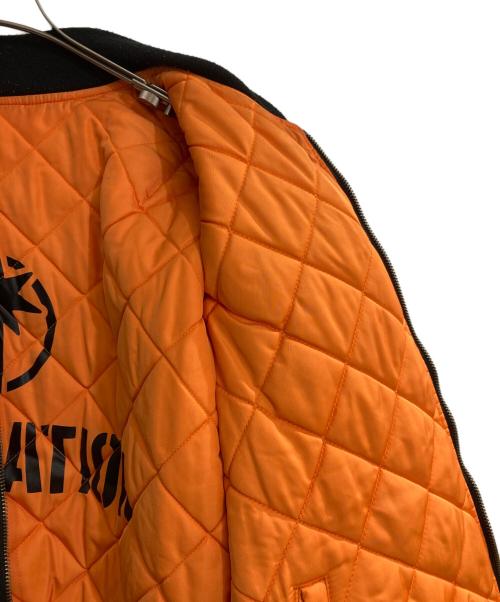 Inspiration（インスピレーション）Inspiration (インスピレーション) リバーシブルMA－1ジャケット ブラック サイズ:Ｌの古着・服飾アイテム