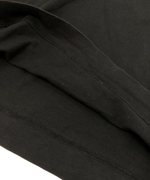 MONCLER（モンクレール）MONCLER (モンクレール) メッシュ切替袖ロゴ半袖カットソー ブラック サイズ:Mの古着・服飾アイテム