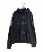 MONCLERモンクレール）の古着「袖切替ロゴパーカー」｜ブラック