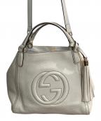 GUCCIグッチ）の古着「ソーホーインターロッキングG 2WAYバッグ」｜ベージュ