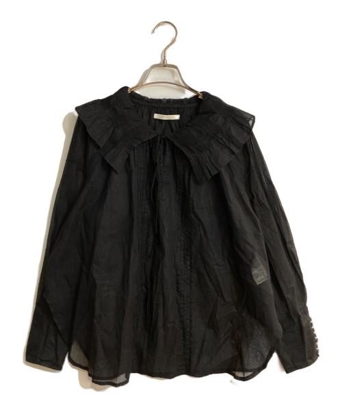 ne quittez pas（ヌキテパ）ne quittez pas (ヌキテパ) Frill Collar Blouse ブラック サイズ:FREEの古着・服飾アイテム