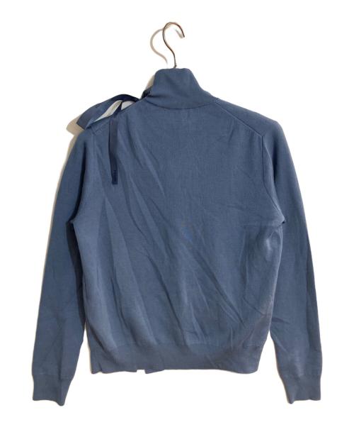 FENDI（フェンディ）FENDI (フェンディ) ロゴテープカットワークニット ブルー サイズ:38の古着・服飾アイテム