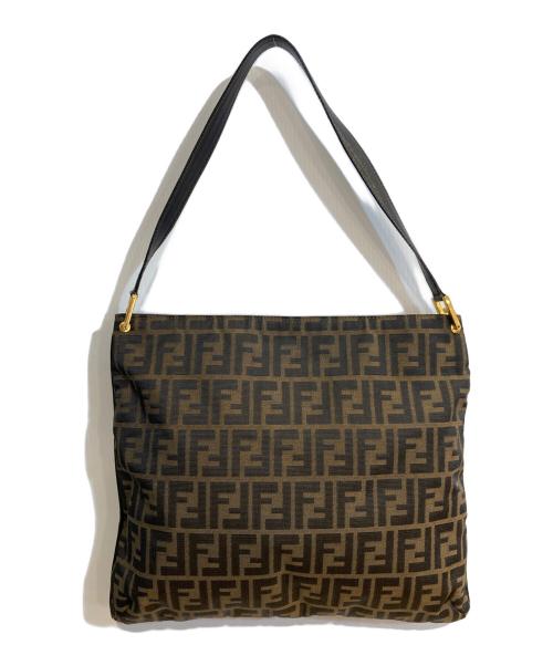 FENDI（フェンディ）FENDI (フェンディ) ズッカ柄ワンショルダーバッグ ブラウンの古着・服飾アイテム