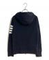 Thom Browne (トムブラウン) クラシック ループバック 4-BAR フルジップアップ フーディー ネイビー サイズ:42：35000円