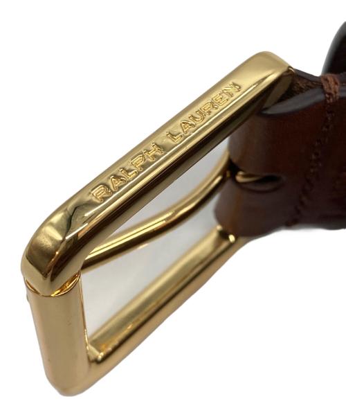 LAUREN RALPH LAUREN（ローレンラルフローレン）LAUREN RALPH LAUREN (ローレンラルフローレン) 編み込みベルト ブラウンの古着・服飾アイテム
