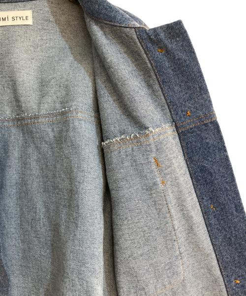 SUM1 STYLE（スミスタイル）SUM1 STYLE (スミスタイル) 動物柄切替デニムジャケット インディゴ サイズ:Fの古着・服飾アイテム