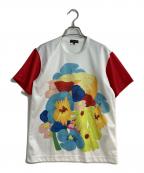 COMME des GARCONS HOMME PLUSコムデギャルソンオムプリュス）の古着「フラワープリントTシャツ」｜ホワイト