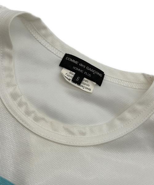 COMME des GARCONS HOMME PLUS（コムデギャルソンオムプリュス）COMME des GARCONS HOMME PLUS (コムデギャルソンオムプリュス) フラワープリントTシャツ ホワイト サイズ:Sの古着・服飾アイテム