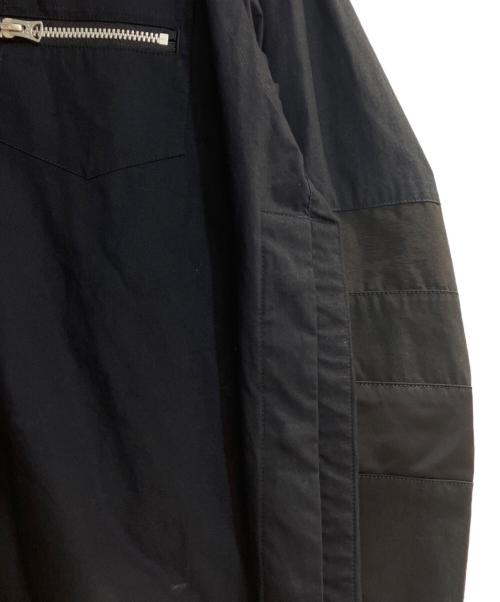 sacai（サカイ）sacai (サカイ) Typewriter Grosgrain Shirt/タイプライター・グログラン・シャツ ブラック サイズ:1の古着・服飾アイテム