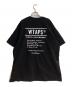 WTAPS (ダブルタップス) VISUAL UPARMORED Tシャツ ブラック サイズ:4：10000円