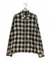stussy（ステューシー）の古着「23fw PLAID ZIP SHIRT オンブレシャツ」｜ブラック