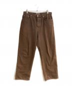 stussyステューシー）の古着「SP24 Washed Canvas Big Ol' Jean/ウォッシュド キャンバス ビッグジーン」｜ブラウン