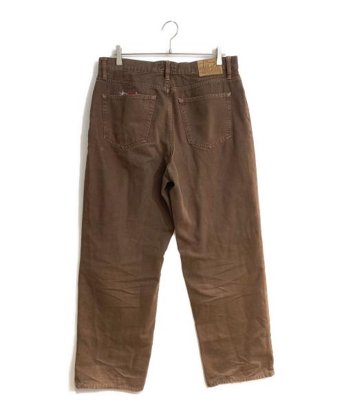 stussy（ステューシー）stussy (ステューシー) SP24 Washed Canvas Big Ol' Jean/ウォッシュド キャンバス ビッグジーン ブラウン サイズ:32の古着・服飾アイテム