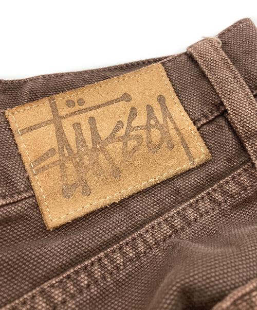 stussy（ステューシー）stussy (ステューシー) SP24 Washed Canvas Big Ol' Jean/ウォッシュド キャンバス ビッグジーン ブラウン サイズ:32の古着・服飾アイテム