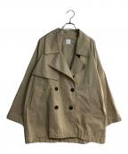 Spick and Spanスピック＆スパン）の古着「C/Pミドル丈トレンチコート」｜ベージュ
