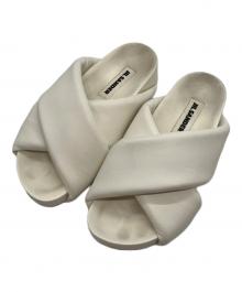 JIL SANDER（ジルサンダー）の古着「クロスストラップサンダル」｜ホワイト