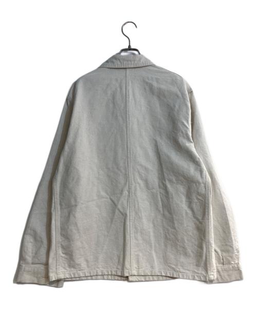LE LABOUREUR（ル ラブルール）LE LABOUREUR (ル ラブルール) コットンリネンブレンドカバーオール ホワイト サイズ:3の古着・服飾アイテム