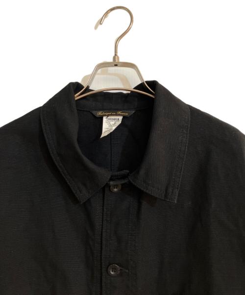 LE LABOUREUR（ル ラブルール）LE LABOUREUR (ル ラブルール) コットンリネンブレンドカバーオール ブラック サイズ:3の古着・服飾アイテム