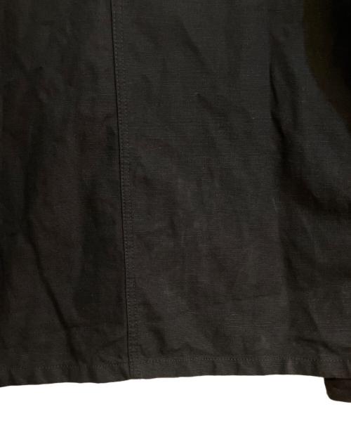 LE LABOUREUR（ル ラブルール）LE LABOUREUR (ル ラブルール) コットンリネンブレンドカバーオール ブラック サイズ:3の古着・服飾アイテム