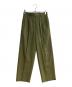 AURALEE（オーラリー）の古着「LIGHT WOOL MAX GABARDINE SLACKS/ライトウールマックスギャバジンスラックス」｜グリーン