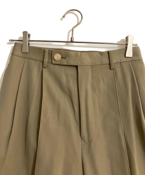 AURALEE（オーラリー）AURALEE (オーラリー) AURALEE LIGHT WOOL MAX GABARDINE SLACKS ベージュ サイズ:1の古着・服飾アイテム