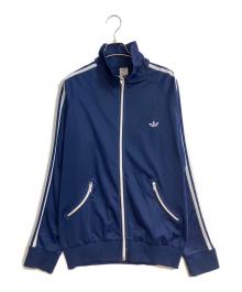 adidas（アディダス）の古着「曲がりポケットトラックジャケット」｜ネイビー