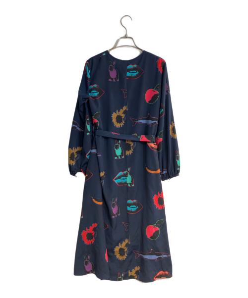 PS Paul Smith（ＰＳポールスミス）PS Paul Smith (ＰＳポールスミス) ラビット柄ワンピース ネイビー サイズ:不明の古着・服飾アイテム